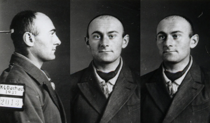 Three photographs put together to form a series, showing Benno Oppenheimer in profile, from the front, and in half profile.