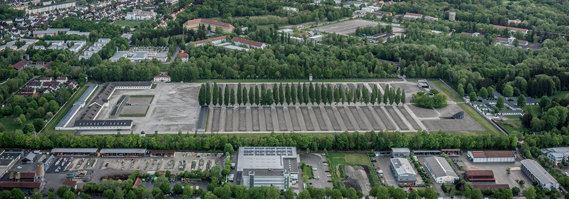 Zdjęcie lotnicze dzisiejszego Muzeum-Miejsca Pamięci