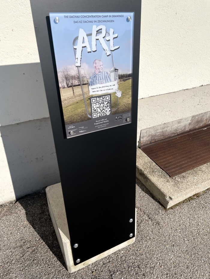 Aufsteller mit QR-Code Marker für ARt