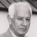 schwarz-weiß Portrait von Zwi Katz aus dem Jahr 2000