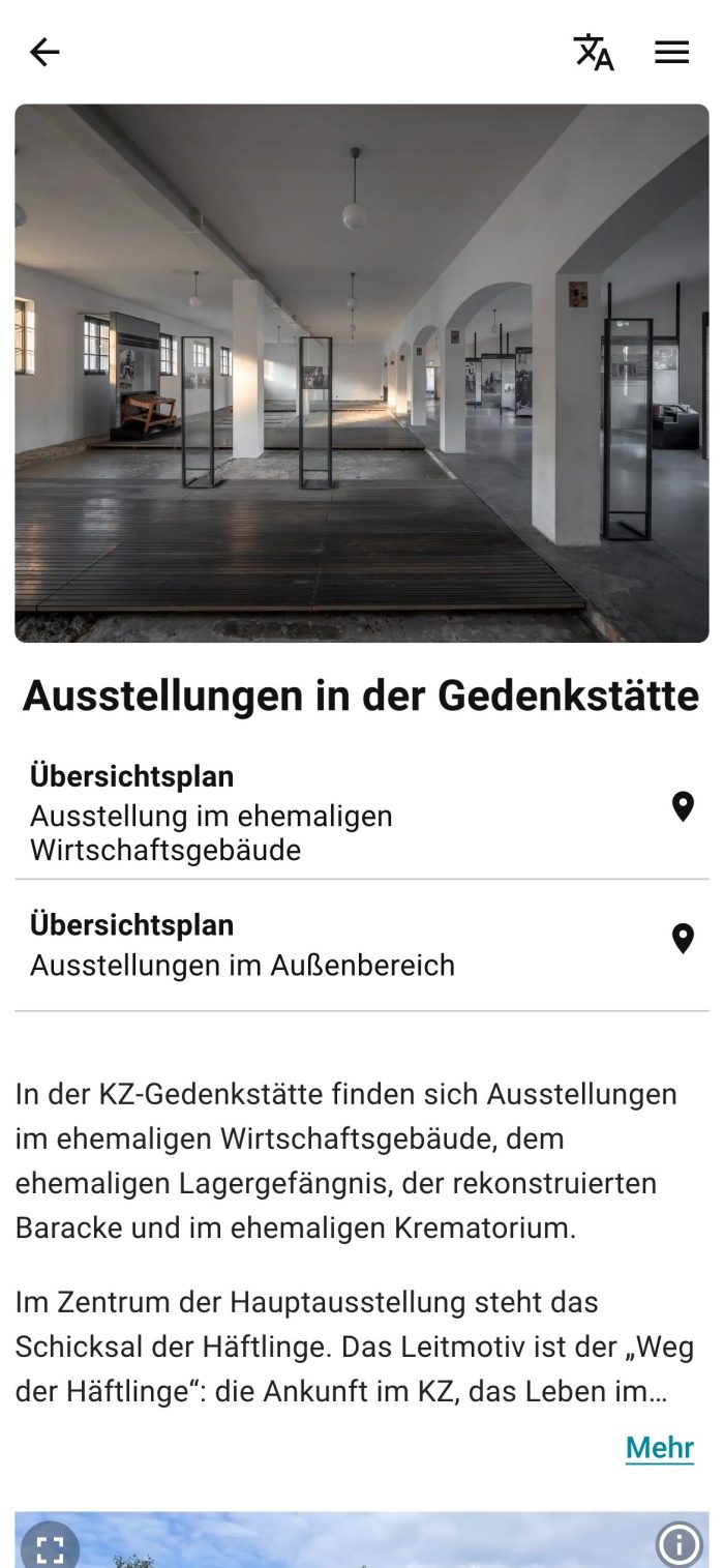 Vorschau Information über die Hauptausstellung